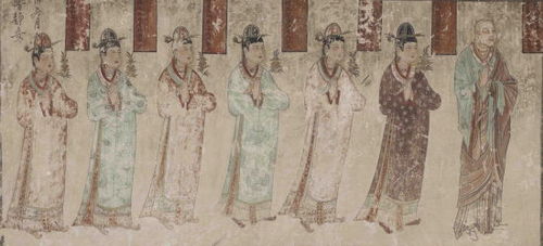 女供養(yǎng)人、比丘尼(榆林第 29 窟南壁西側(cè))。