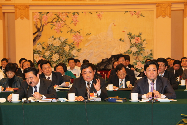2011年3月全國(guó)兩會(huì)期間，徐安碧（前排左）作為江蘇代表團(tuán)成員的人大代表，就宜興紫砂的現(xiàn)狀和未來(lái)發(fā)言。