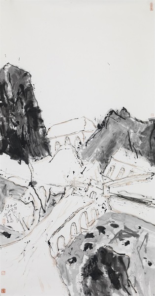 夏回 山西印象(一) 180cm×97cm 夏回 山西印象(一) 180cm×97cm