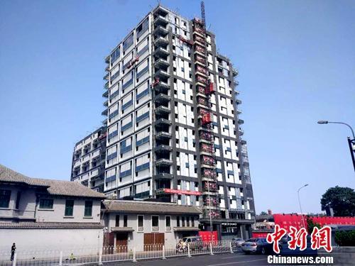 正在建設(shè)中的樓房。<a target='_blank' href='http://www.chinanews.com/' >中新網(wǎng)</a>記者 李金磊 攝