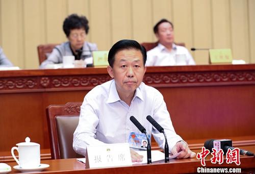 資料圖：財政部部長肖捷。 <a target='_blank' href='http://www.chinanews.com/'>中新社</a>記者 劉震 攝