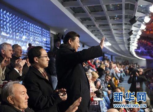 2014年2月，習(xí)近平出席索契冬奧會開幕式。來源：新華網(wǎng)