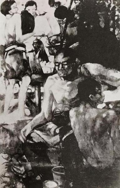 《民間》，林風(fēng)眠，油畫，1927年