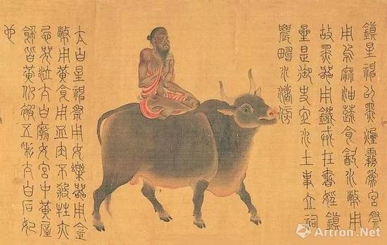 （傳）張僧繇，《五星二十八宿神形圖》卷，局部，絹本設色，27.5×489.7 厘米