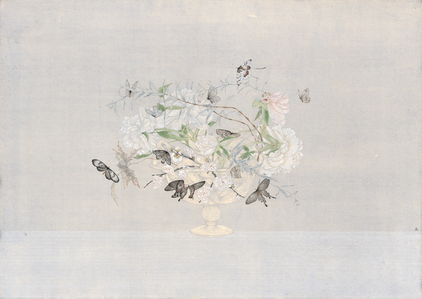 高茜，失憶癥，  84.5×115.5cm，紙本水墨設(shè)色，2016  GAO Qian, Amnesia, 84.5×115.5cm, Ink and color on paper, 2016
