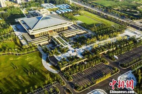 資料圖：俯拍孔子博物館。　蘇健 攝