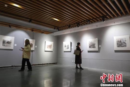 圖為展覽活動現(xiàn)場。　瞿宏倫 攝