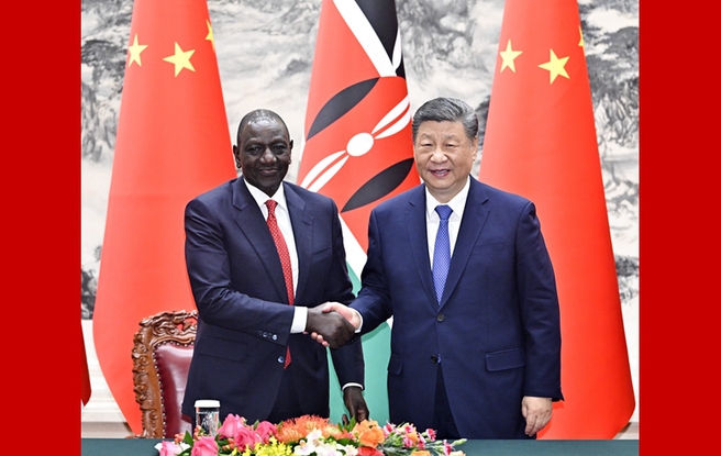 習(xí)近平同肯尼亞總統(tǒng)魯托會(huì)談